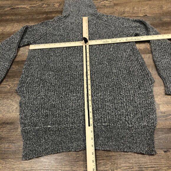 Express Sweater Womens Small Gray Turtleneck Wool Blend Knit Sweatshirt Ladies - Picture 8 of 11